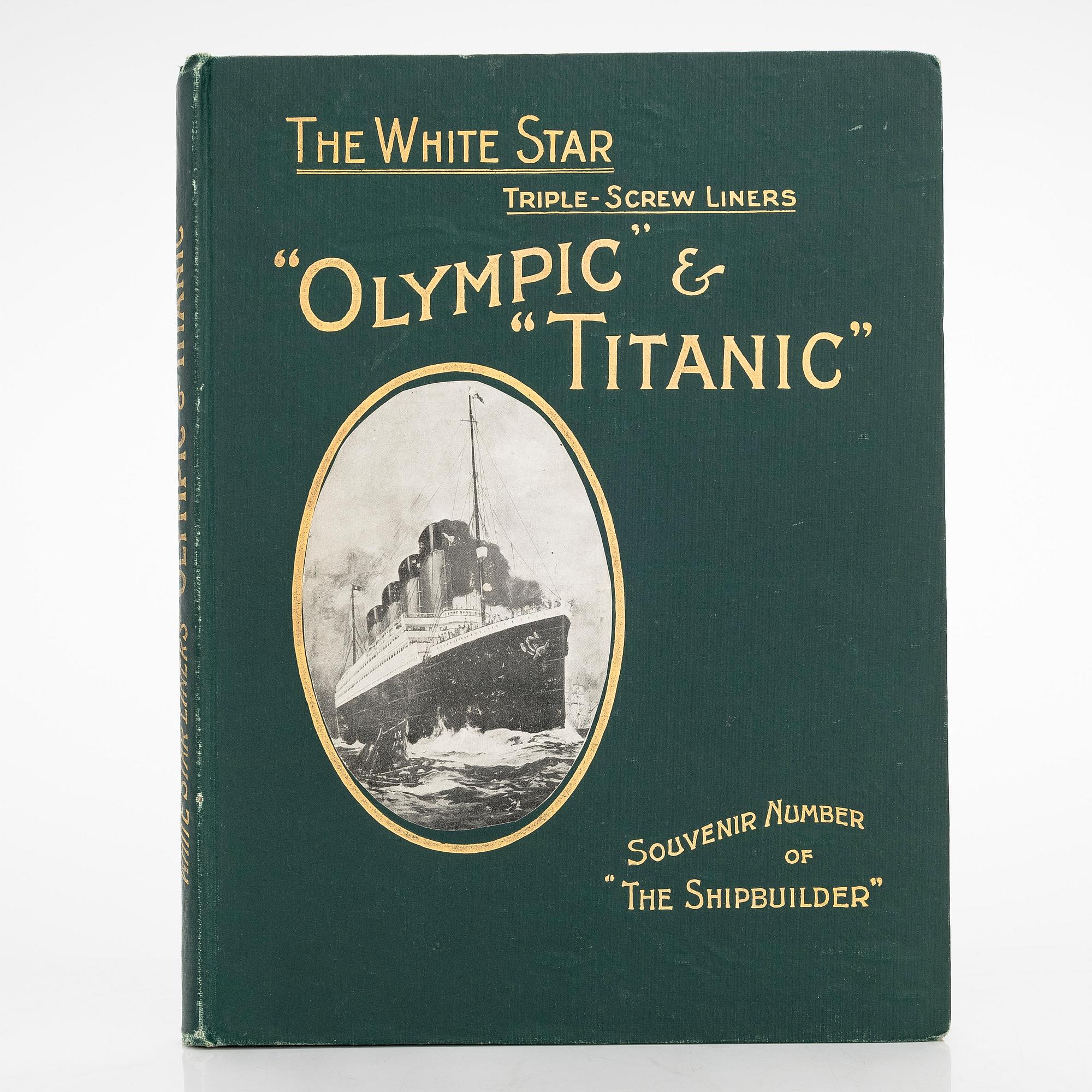 Book, a souvenir number of 'The Shipbuilder' for the Olympic & Titanic.