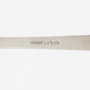 Theodor Olsen, cutlery set, 111 pieces, silver, model Anitra, in a case by master carver Emil Sandberg (1905-1998).