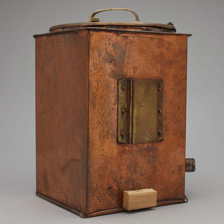 LANTERNA, koppar och glas, "Barbord", 1900-talets första hälft.