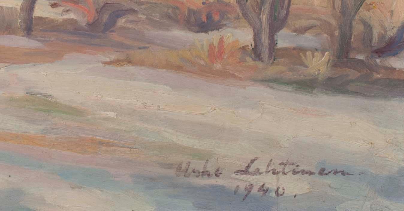 URHO LEHTINEN, olja på kartong, sign. och dat. 1940.