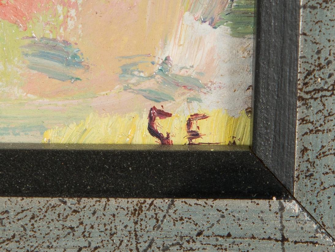 Georg Engeström, olja på pannå, signerad.