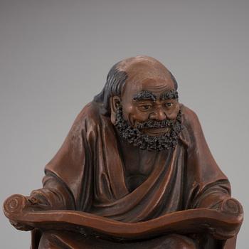 SKULPTUR, lergods, Japan, 1800/1900-tal.