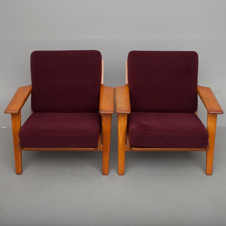 FÅTÖLJER, ett par, "GE-290", Hans J Wegner, Getama, Danmark, 1900-talets andra hälft.