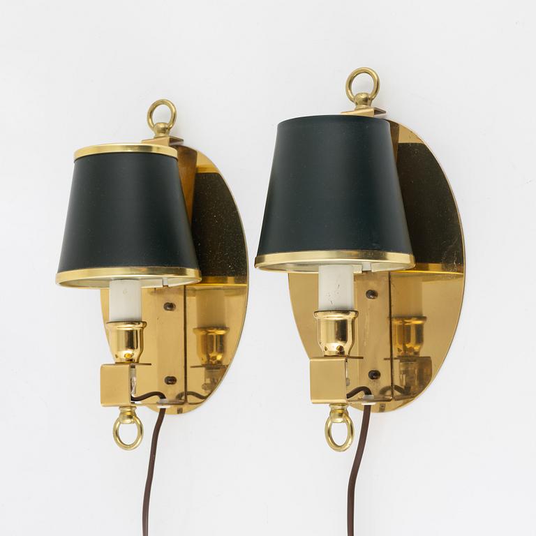 A pair of model '6315' wall lights, Boréns, second half of the 20th Century.
