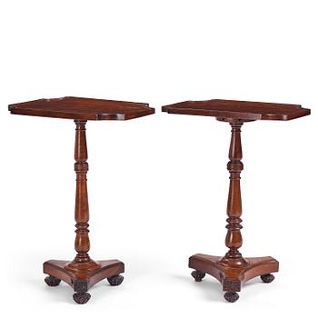 39. A near pair of Regency rosewood gueridon tables in the manner of Thomas Hope (1769-1831).