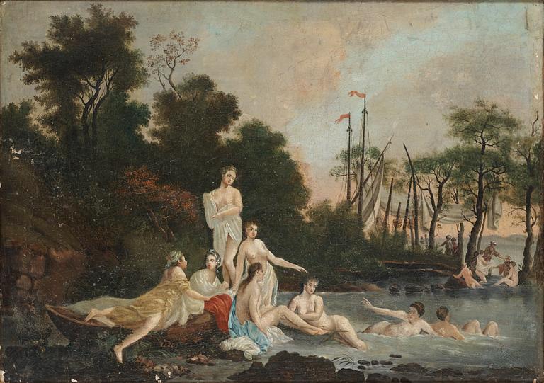 Bathing nymphes.