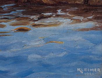 AXEL KLEIMER, olja på uppfodrad duk, signerad och daterad 1931.