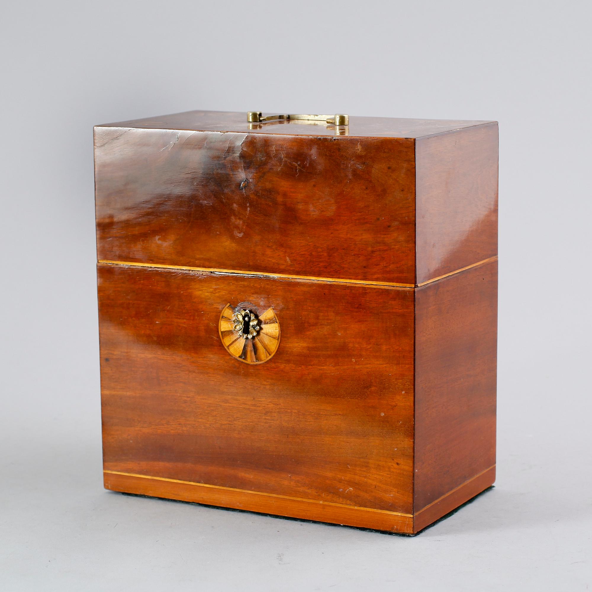FLASKSCHATULL, 1800-talets mitt.