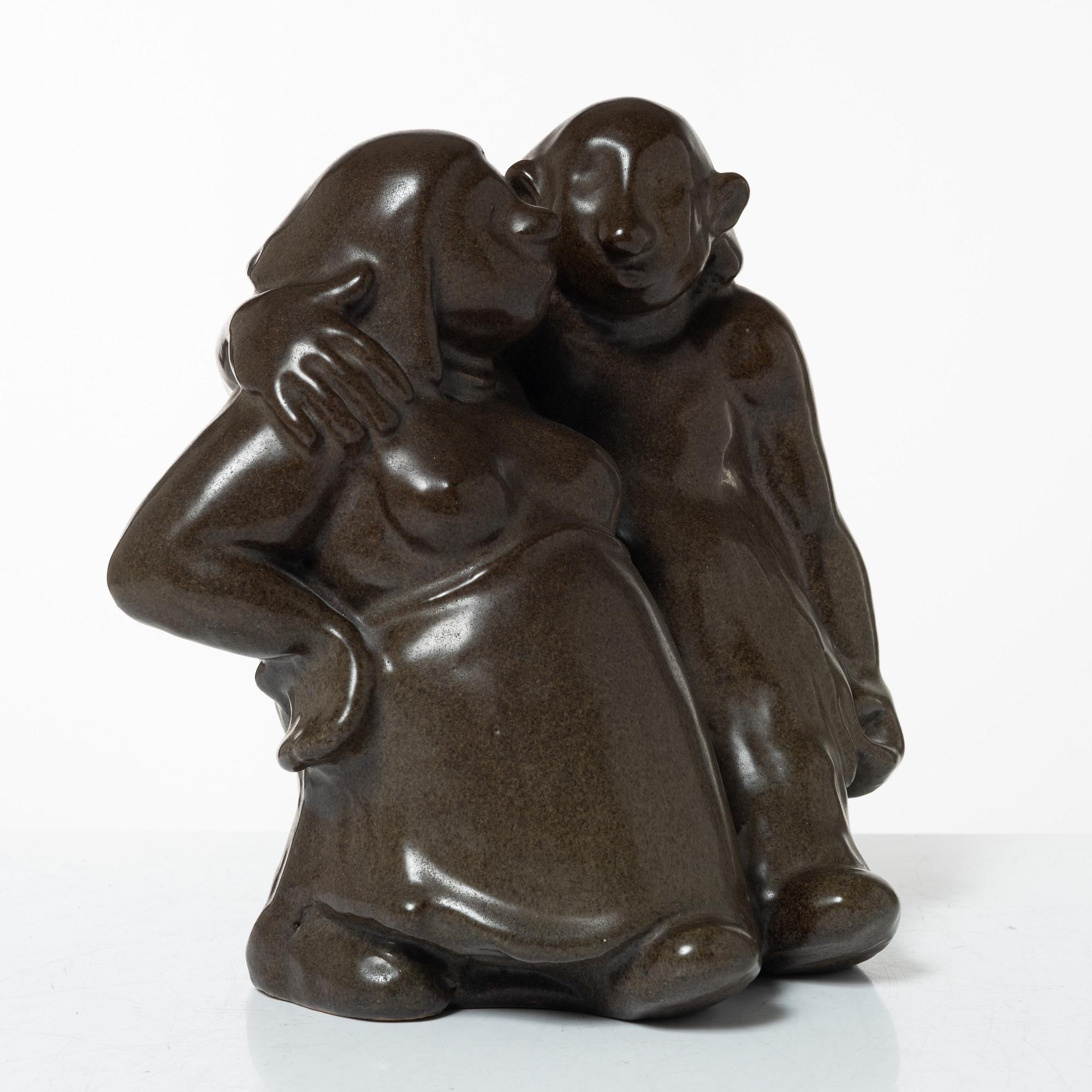 Åke Holm, a stoneware sculpture, Höganäs.