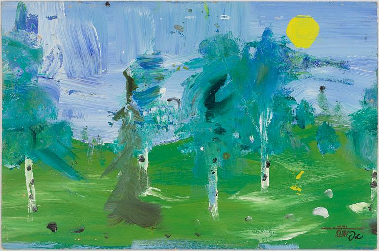 Carl Johan De Geer & Ernst Billgren,  acrylic on panel.
