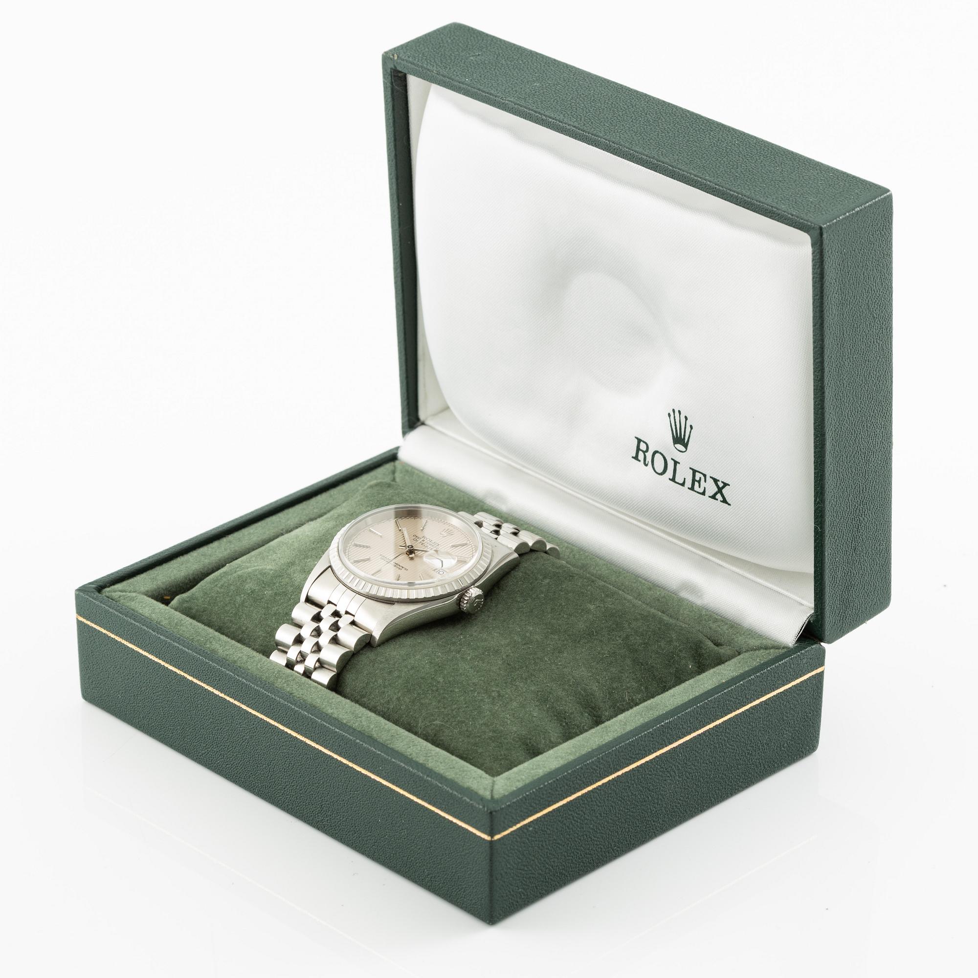 Rolex, Datejust, "Tapestry Dial", wristwatch, 36 mm.