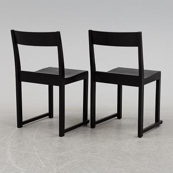 A set of six 'Orkesterstolen' chairs by Sven Markelius.