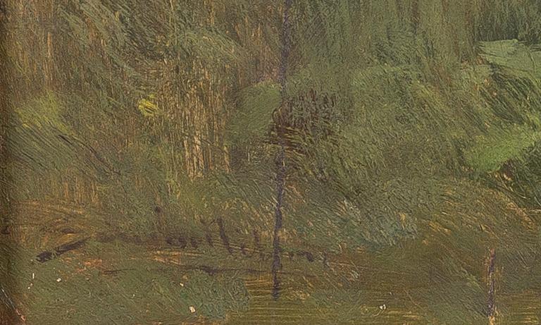 Severin Nilson, Outside the church.