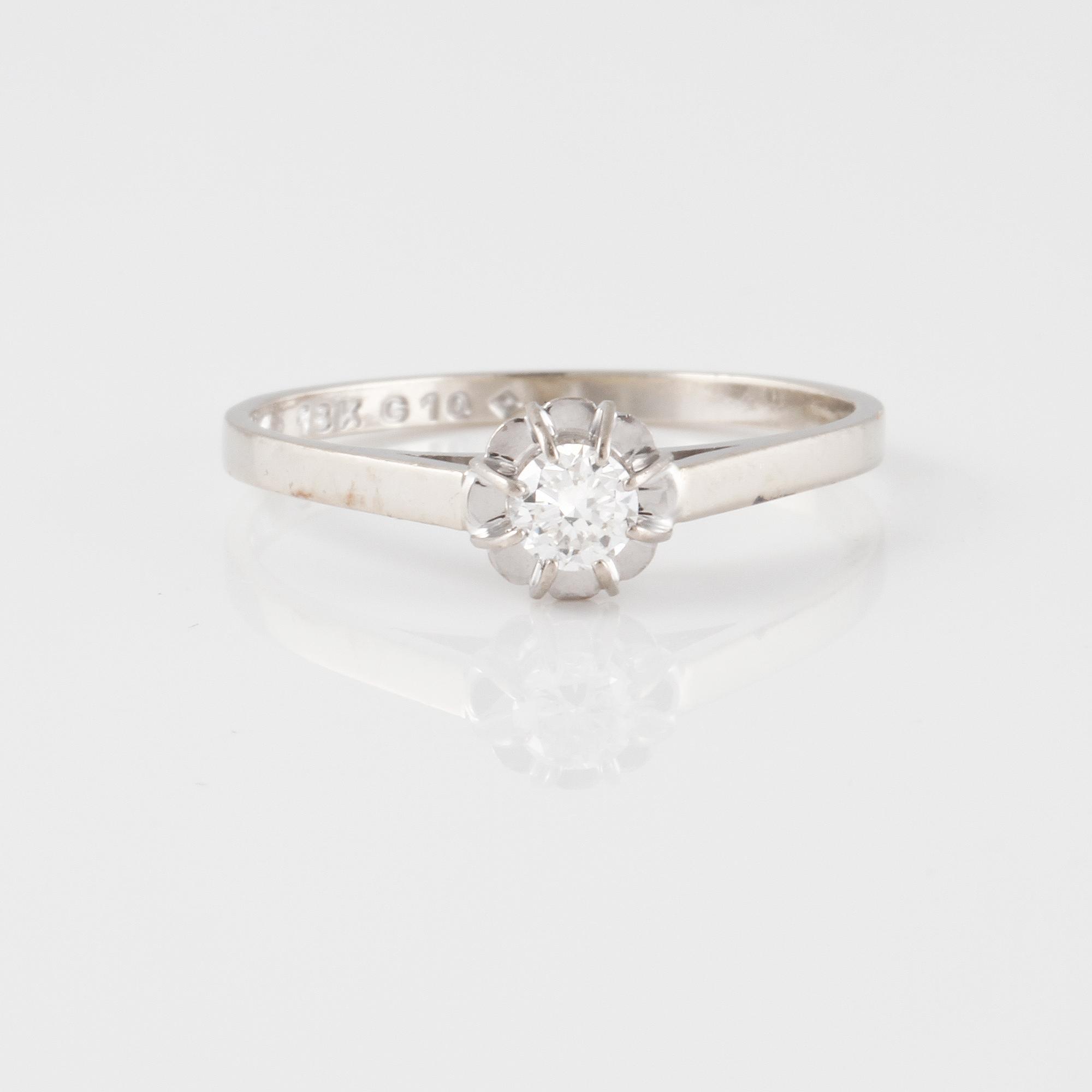 RING, med briljantslipad diamant 0.20 ct.