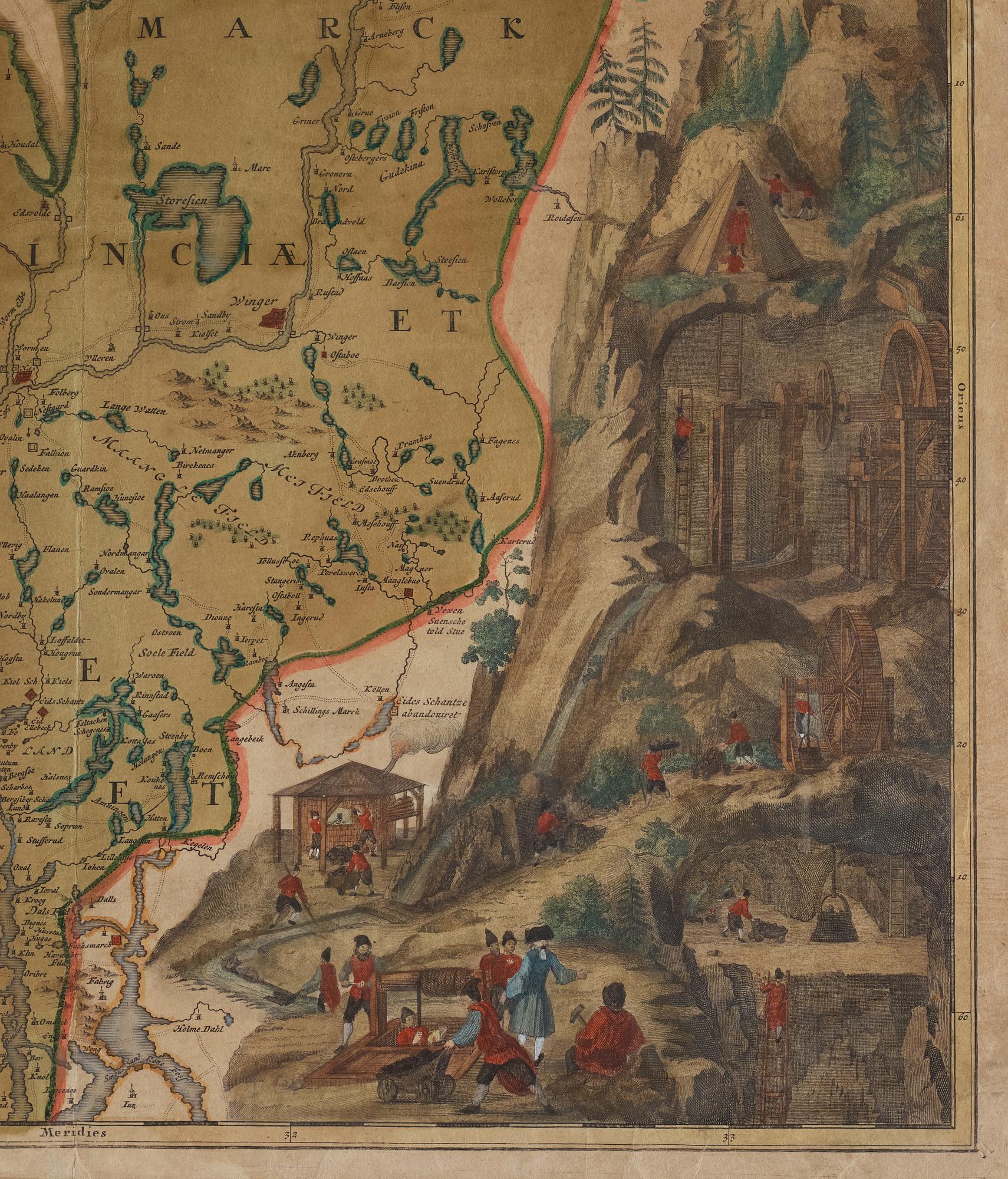 Johann Baptist Homann, map dated 1729.