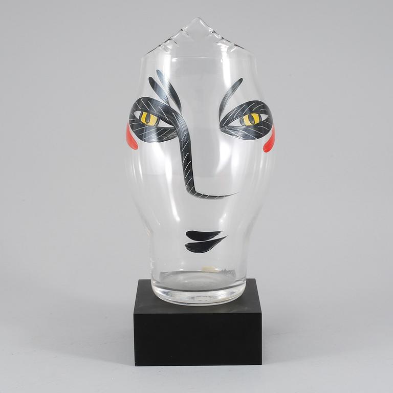 VAS, glas, Ulrica Hydman-Vallien, Kosta Boda, 1900-talets slut.