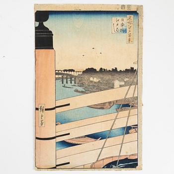 Ando Utagawa Hiroshige, färgträsnitt, Japan, 1857.