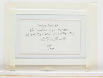LEIF-ERIK NYGÅRDS, photograph signed and numbered 17/24 on verso, Marilyn Monroe.