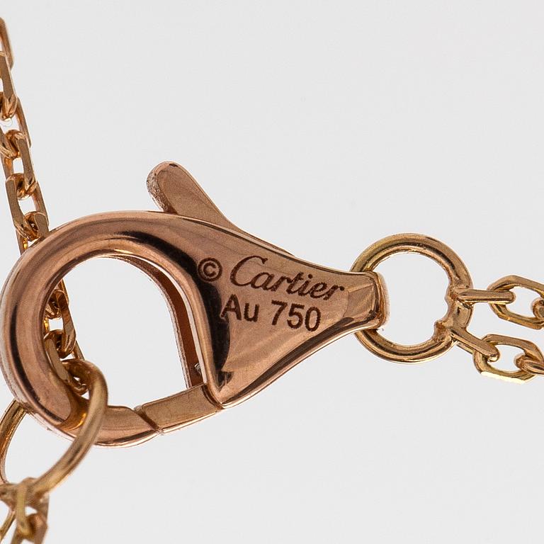 Cartier, halsband, "Trinity", modell mini, 18K guld i tre färger.