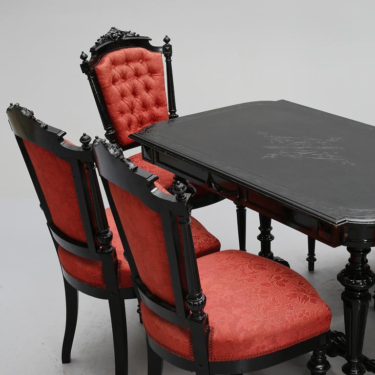 STOLAR och BORD, ny-Louis Seize, sent 1800-tal.