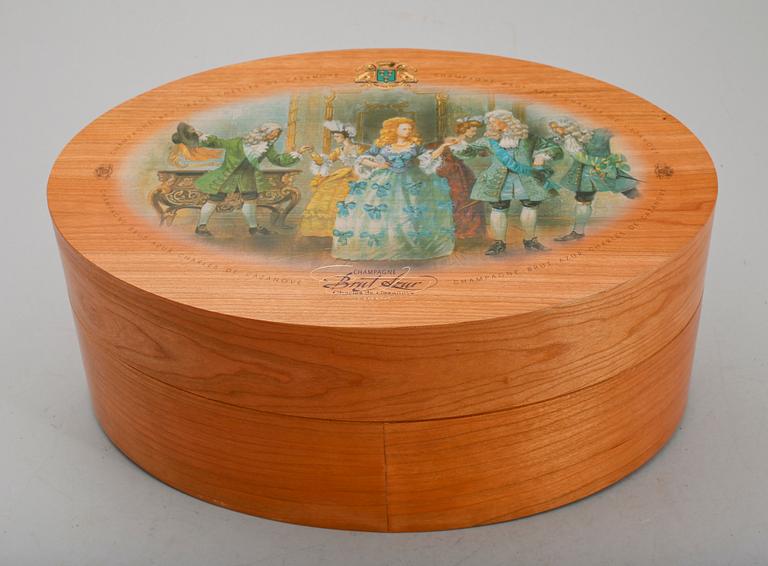 CHAMPAGNESCHATULL, Champagne Brut Azur, 1900-talets andra hälft.