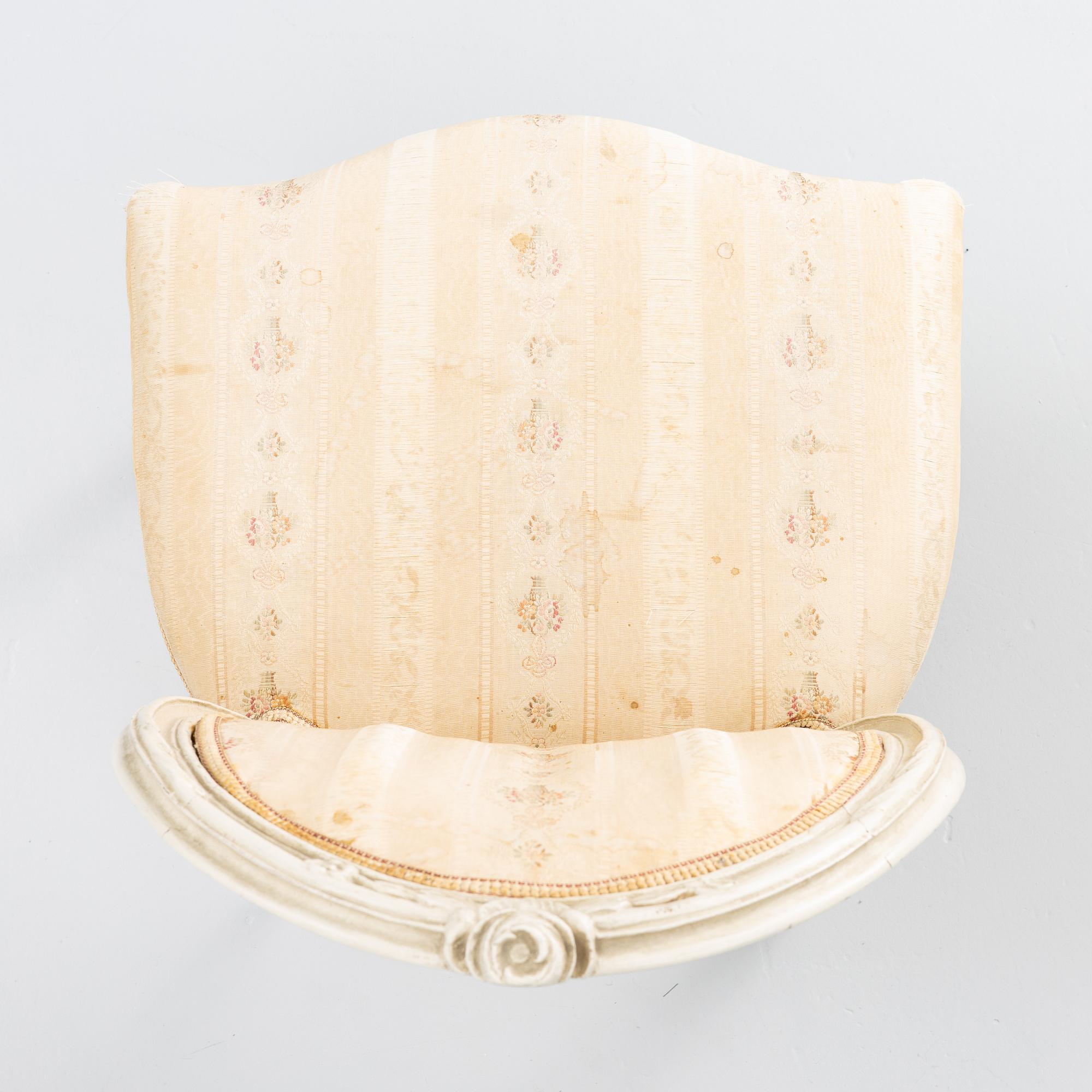 Stolar, ett par, Stockholmsarbeten, sent 1700-tal, Gustavianska.