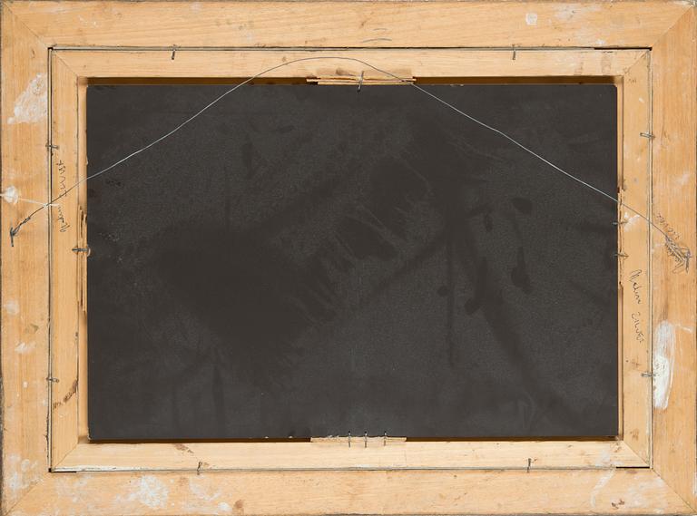 Nadine Lundahl, Nature morte med gula plommon.