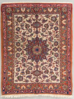 A semaintique Isfahan carpet  ca 98 x 76 cm.
