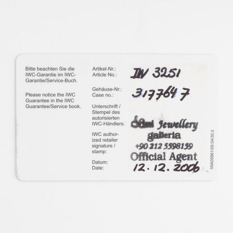 IWC, Pilot Spitfire UTC, wristwatch, 39 mm.