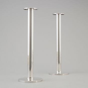 WOLFGANG GESSL, a pair of sterling silver candelsticks, Stockholm, 1997.