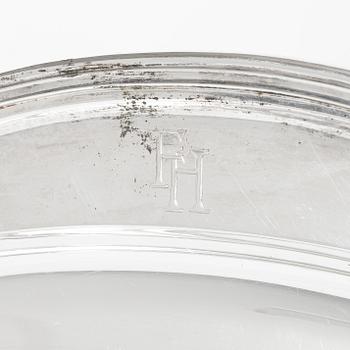 Tray, silver, Germany, 20th century.