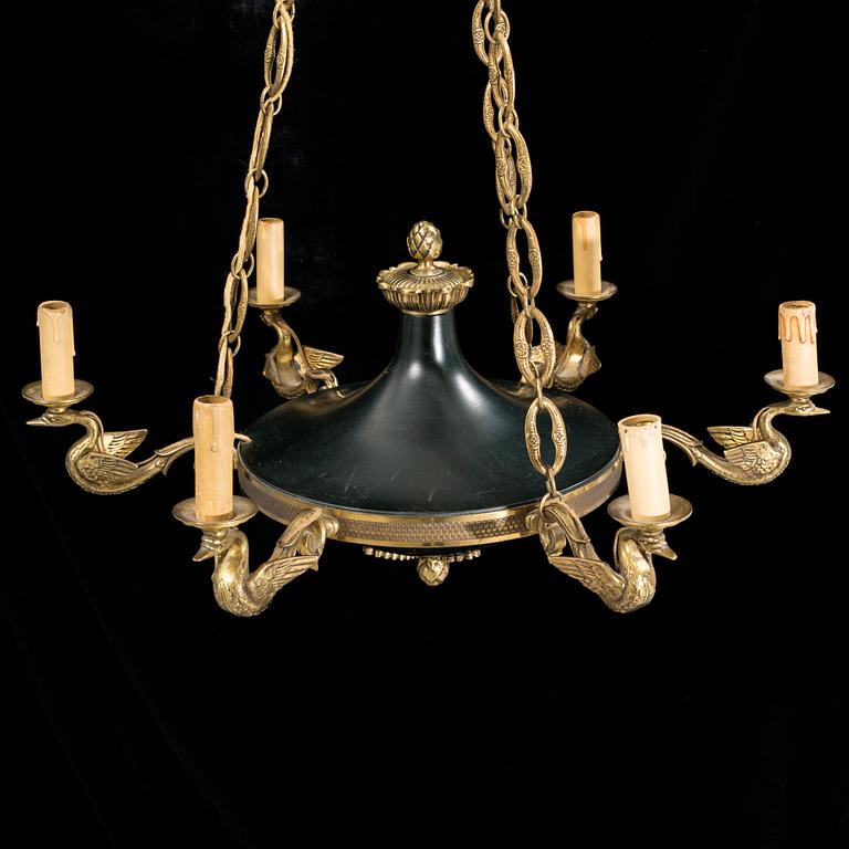 A French ceiling lamp, first half of the 20th century.