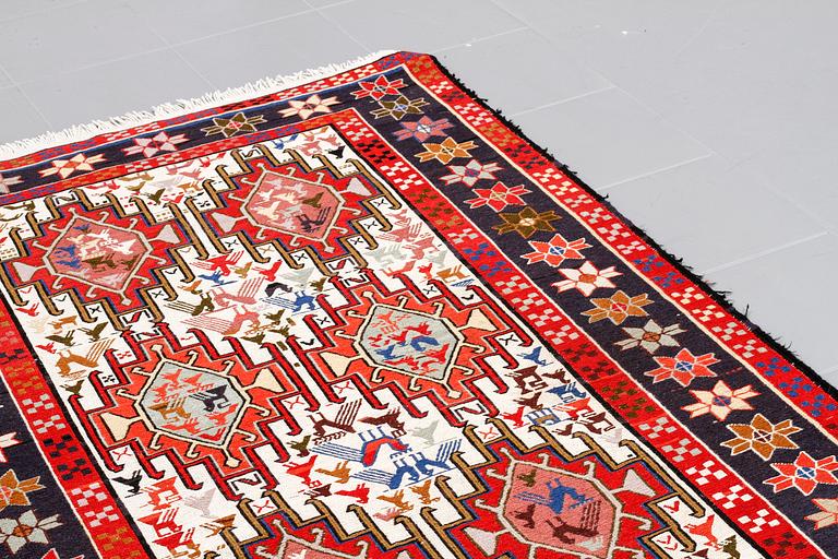 A soumak rug, 183 x 118 cm.