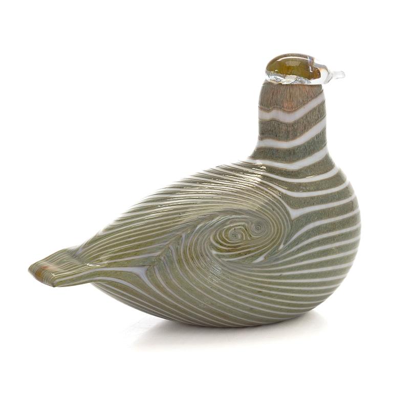 Oiva Toikka, Lasilintu, signeerattu O. Toikka Nuutajärvi.