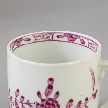 TE/KAFFESERVIS, 18 delar, porslin, Meissen.