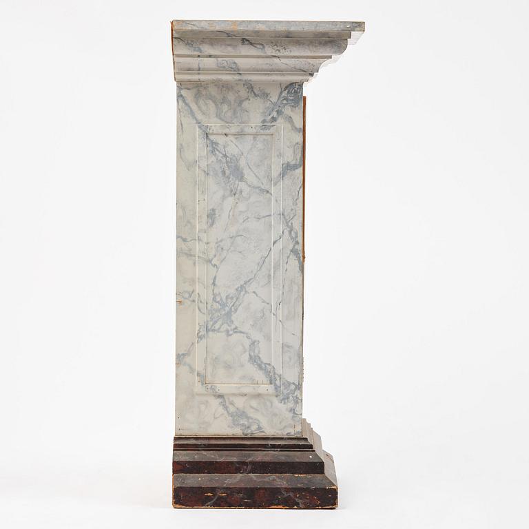 A Swedish column-shaped cabinet late 19 th century.