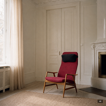 Alf Svensson, Armchairs, 2 pcs, "Contour", Ljungs Industrier, second half of the 20th century.