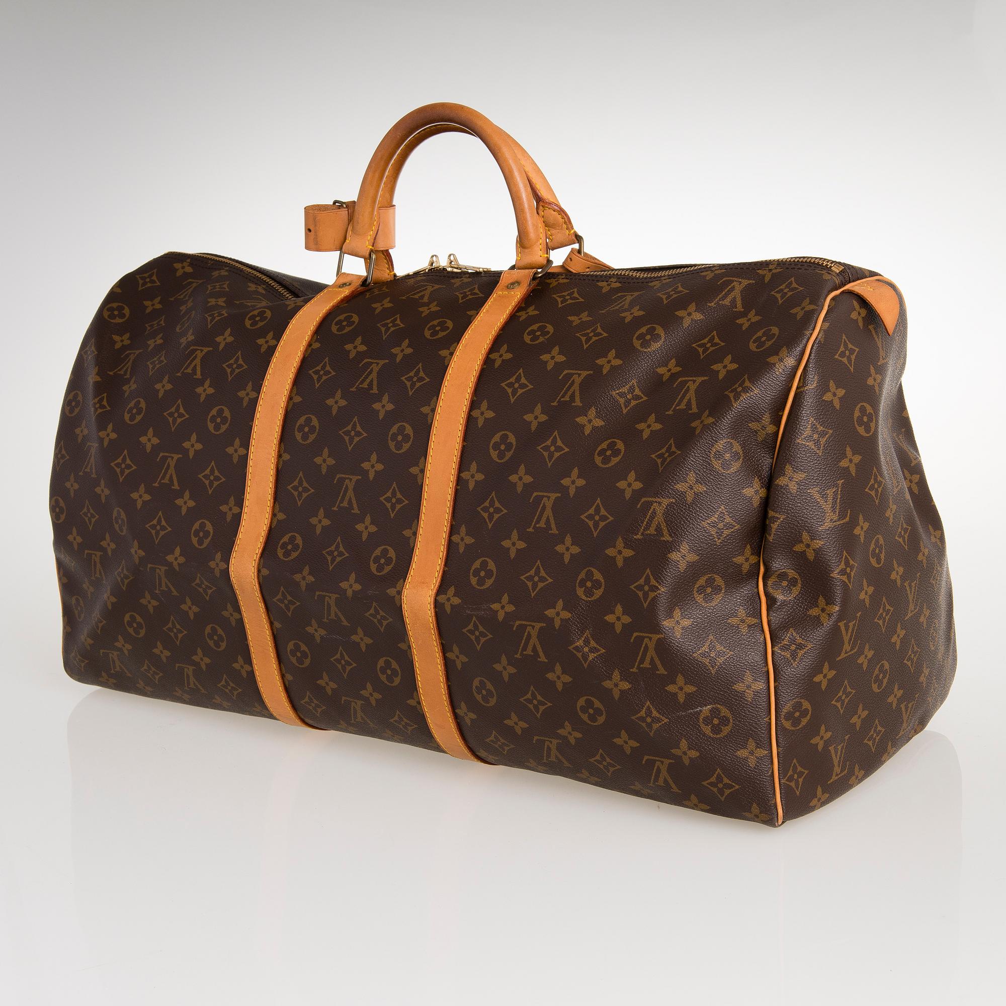 LOUIS VUITTON MONOGRAM KEEPALL 60 BAG.