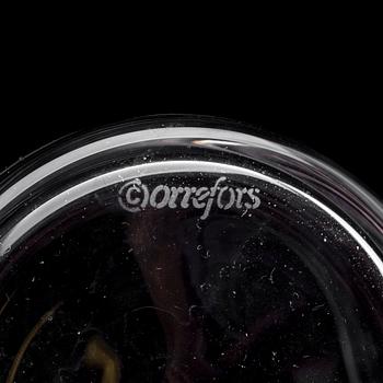 Six Gunnar Cyrén 'Nobel' tumbler glasses, for Orrefors.