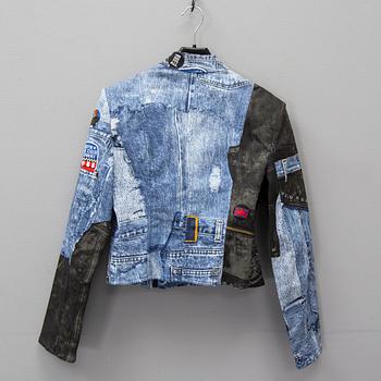 CHRISTIAN DIOR, a printed cotton jacket and t-shirt, French size 40.