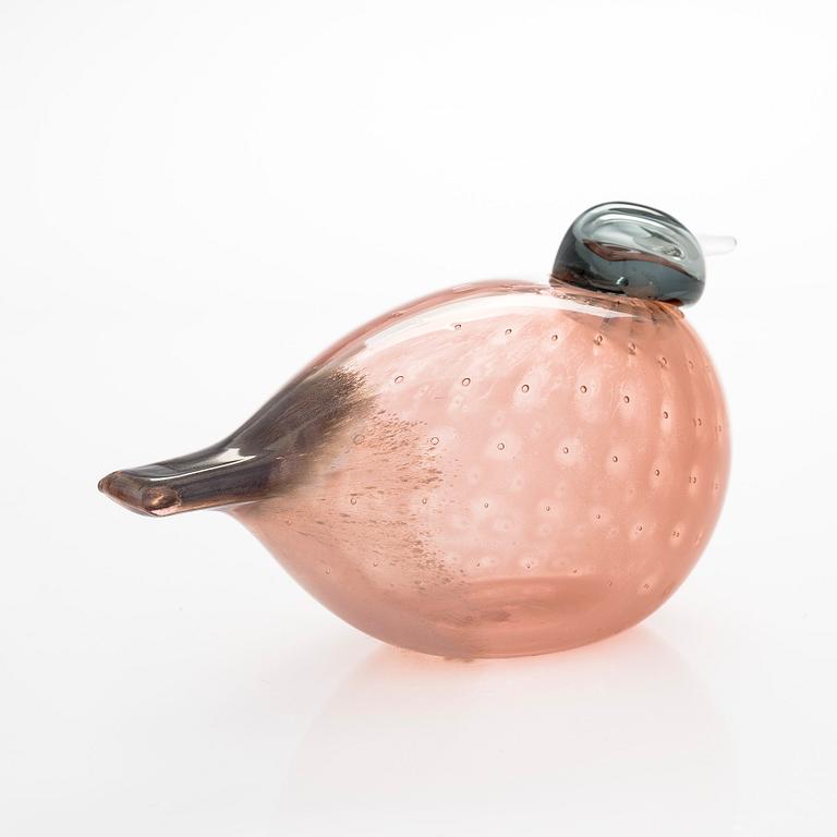 Oiva Toikka, glasfågel, signerad O. Toikka, Nuutajärvi, 2002.