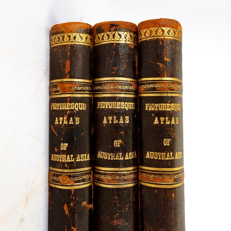 Andrew Garran 'Picturesque atlas of Australasia', 1st edition, 3 volume set, Sidney 1886-88.