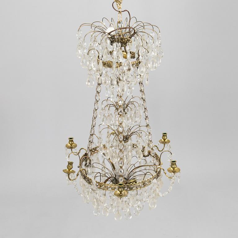 An early 20th century chandelier.