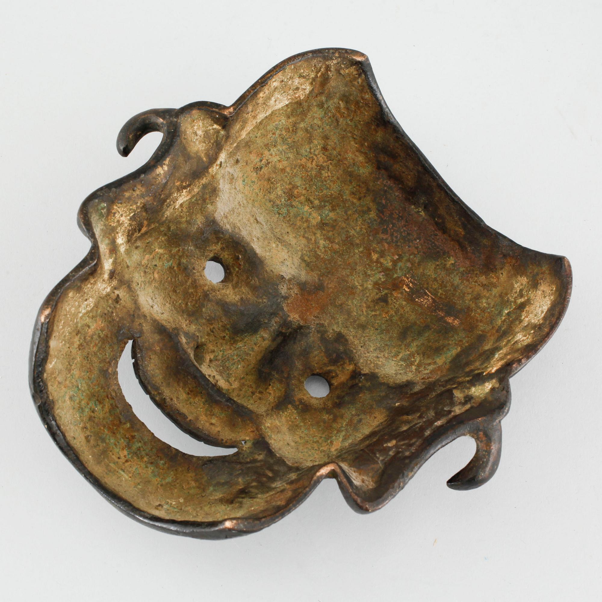 A bronze mask from Japan, Meiji (1868- 1912).