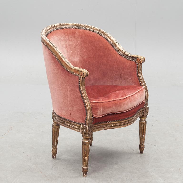 FOTPALL till duchesse brisée, Louis XVI-stil, Frankrike 1800-tal.