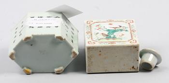 TEDOSOR, 2 st. Porslin. Kina.