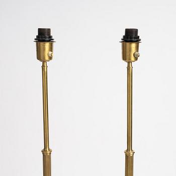 a pair of floor lamps model "32160", Nordiska Kompaniet, 1940-50s.