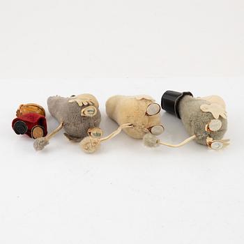 Atelier Fauni, Four Moomin figures, Atelier Fauni, Finland, 1950's/60's.