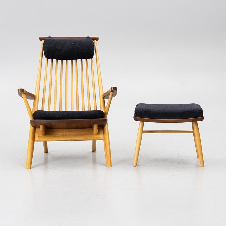 Tateishi Shoiji, armchair, footstool and stool, 21st century.