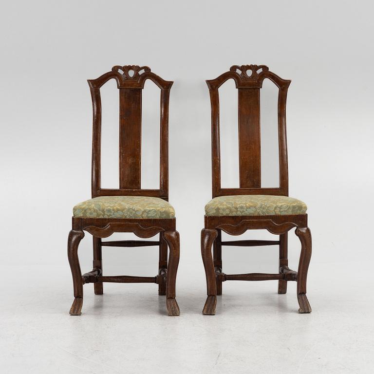 Stolar, ett par, barock, 1700-tal.